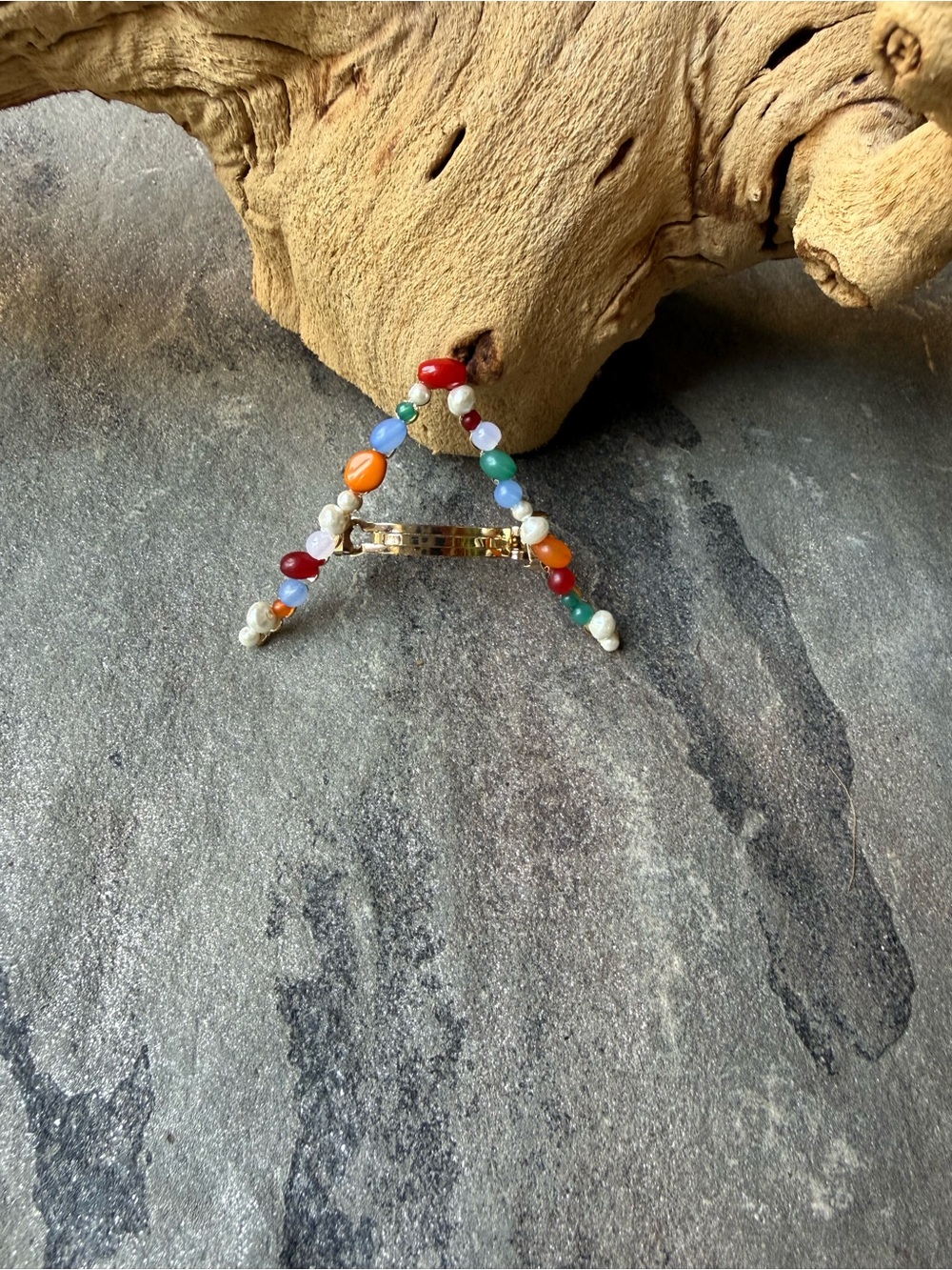 New🌟Free People-Ready ver Rock Beaded Barrette - Picture 2 of 3